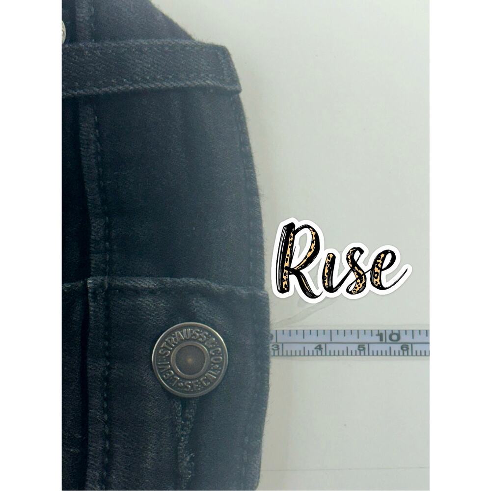 Levi’s Women’s 30 Curvy Bootcut Jeans Black Mid Rise Stretch Flare Denim Classic - Picture 10 of 11